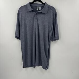 Clique blue heather polo shirt